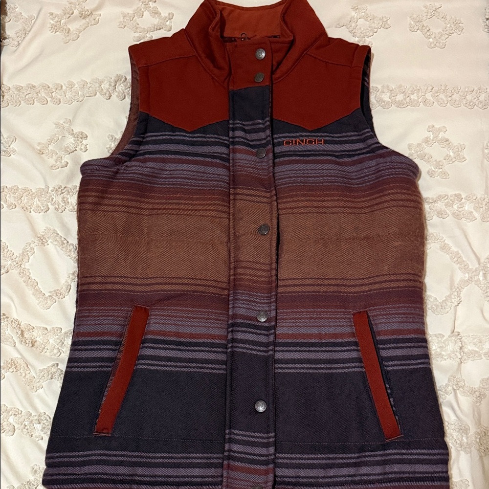 Cinch Women's Multicolor Striped Vest